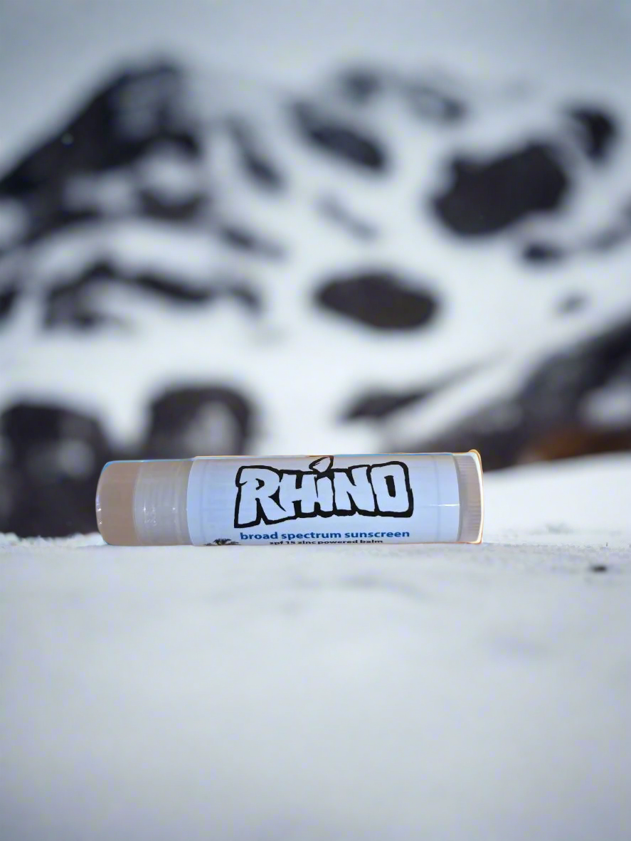 SPF 15 zinc lip balm by Rhino – reef-safe, non-toxic sun defense for outdoor lifestyles
Rhino Zinc Lip Balm Sunscreen – biodegradable sun protection for lips, safe for coral reefs and marine life