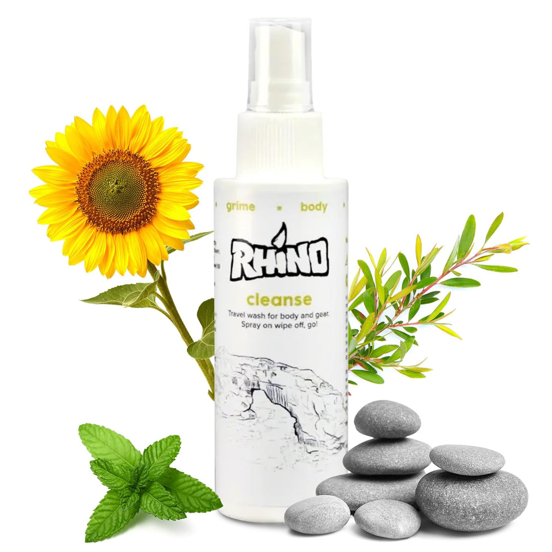 Rhino Skin Solutions Cleanse – deep-cleaning skin wash for athletes, climbers, and active lifestyles
Cleanse by Rhino – gentle, effective body wash for removing chalk, sweat, and dirt