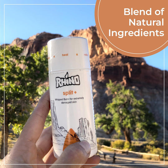 Close-up of Rhino Skin Solutions Split+ – whipped hyaluronic acid cream for dry, damaged hands