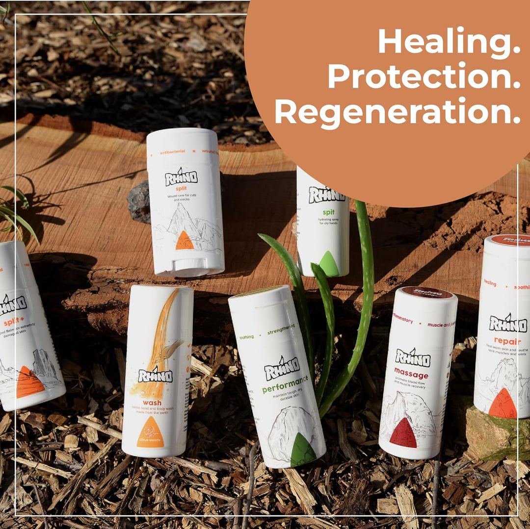 Whipped texture of Rhino Split+ – intensive hydration cream for athletic skin repair