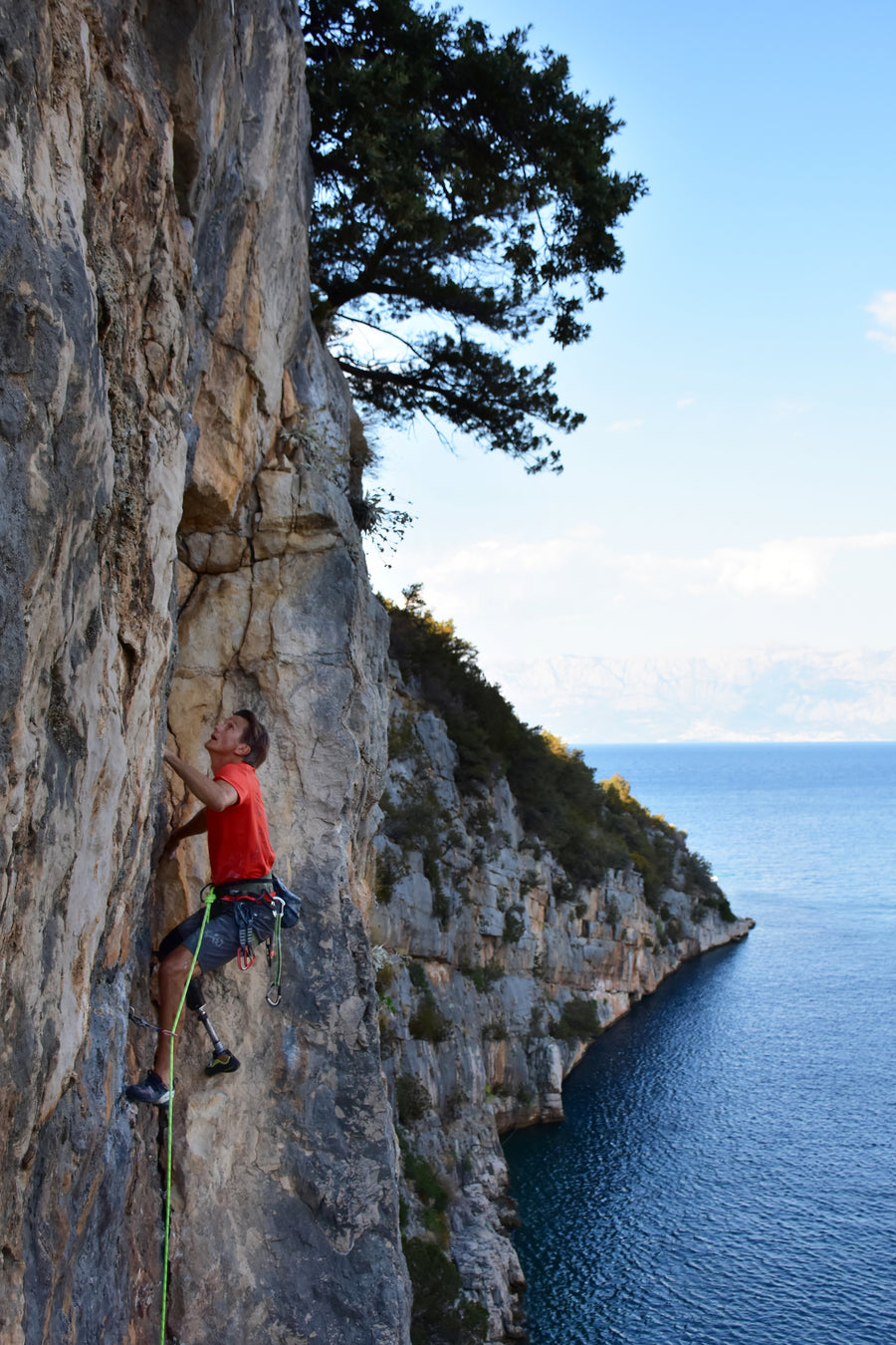 Craig DeMartino climbing