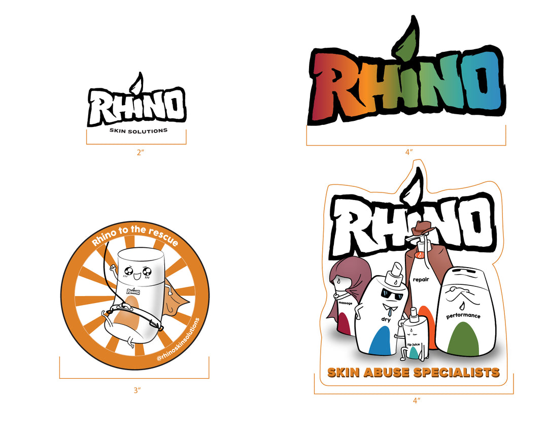 Rhino Stickers