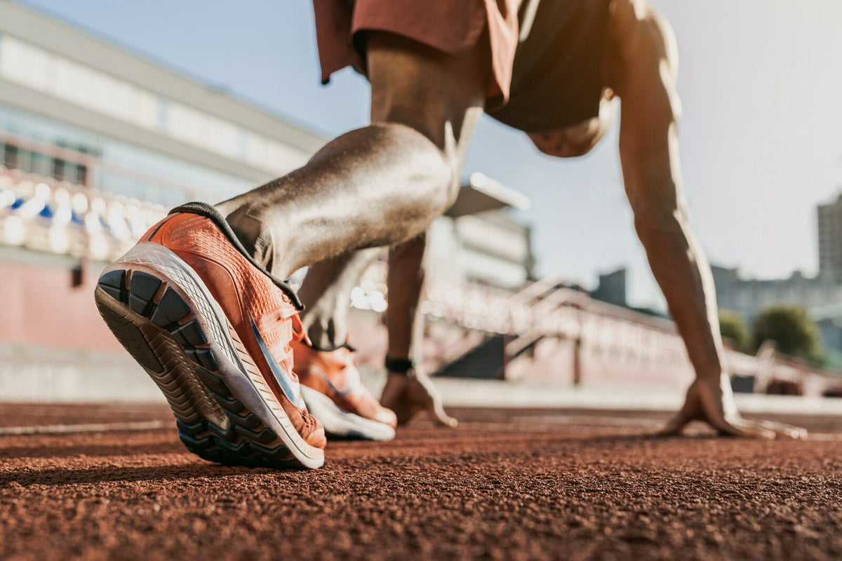 Trail runner on the move — sweaty feet and blister prevention