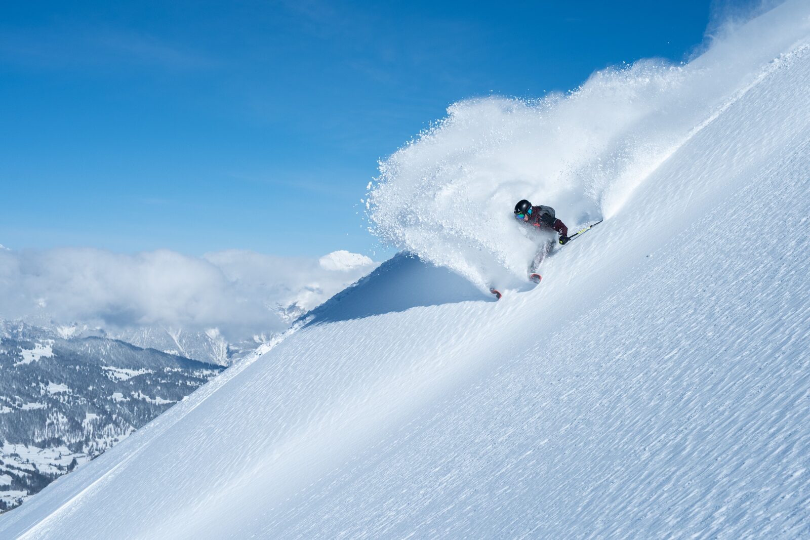 Backcountry powder skiing — cold hands and feet from sweat in winter gloves and boots