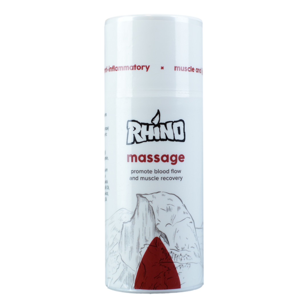 Rhino Skin Solutions Massage Cream for Gamers’ Hand Recovery" – Image of Rhino Massage Cream, providing relief from sore muscles and hand fatigue after long gaming sessions.