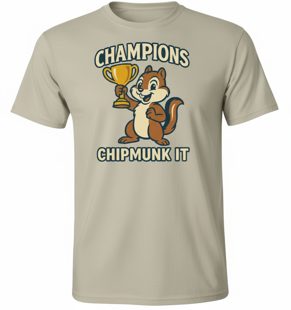 Champions Chipmunk It tee in black