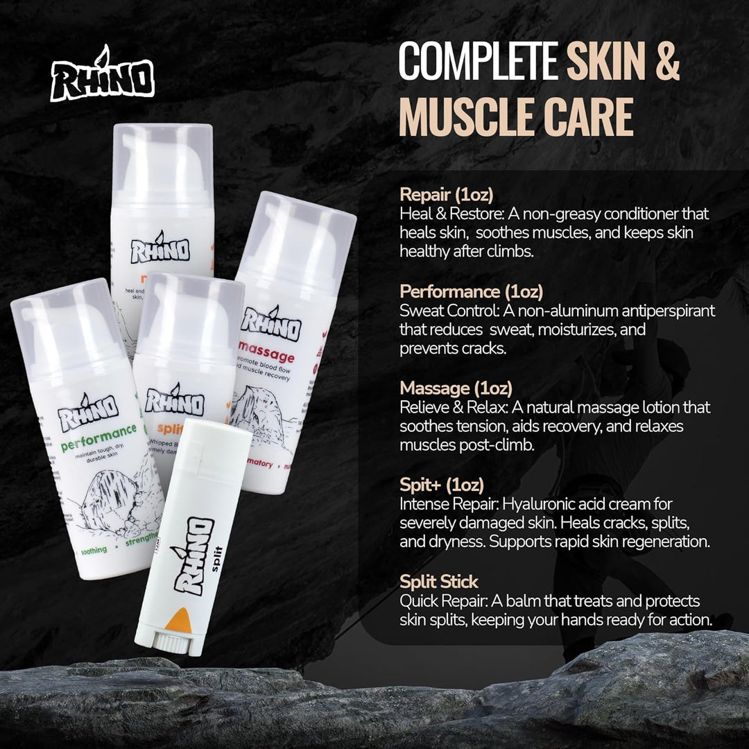 limbing skincare essentials”, “athlete skin repair kit”, “active lifestyle skin bundle”, “travel sports skin care set”.

Story points:

“Solar-powered USA manufacturing”

“Trusted by climbers, jiu-jitsu athletes, mountain bikers, disc golfers”

“From the factory in Redmond, Oregon — made for athletes, by athletes”