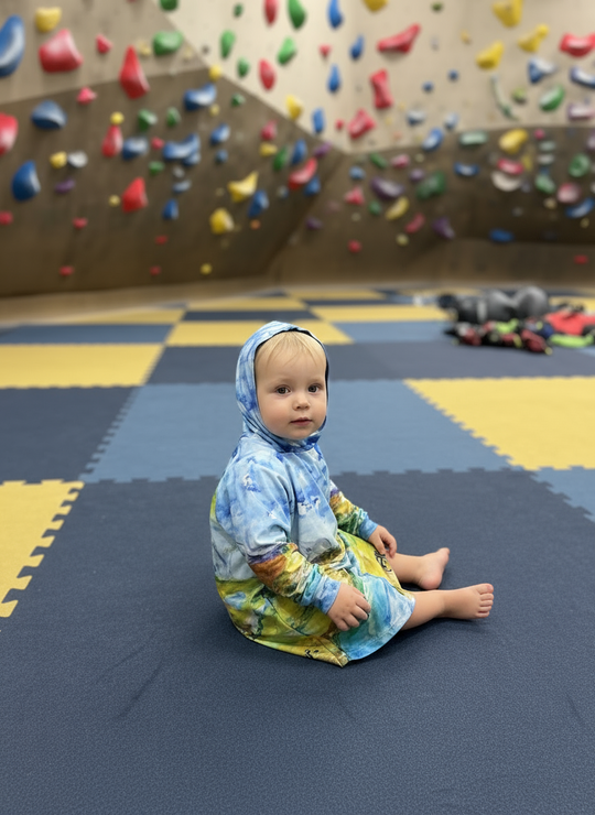 Sun Hoodie – Poly SPF 50 with Artwork by Debbra Brown