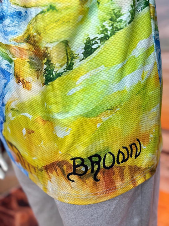 Sun Hoodie – Poly SPF 50 with Artwork by Debbra Brown