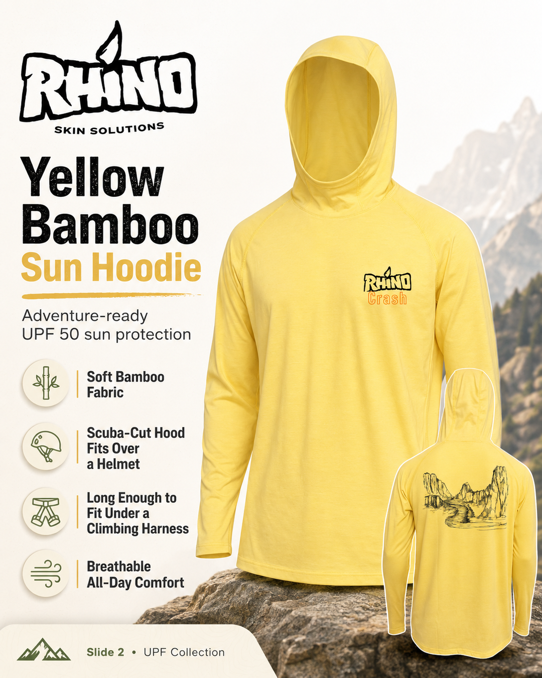 Sun Hoodie - Bamboo - SPF 50