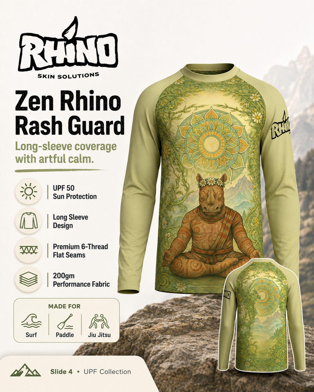 Zen Rhino - UPF 50 Rashguard