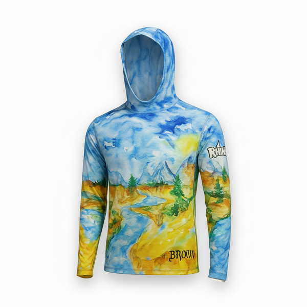 Sun Hoodie – Poly SPF 50 with Artwork by Debbra Brown