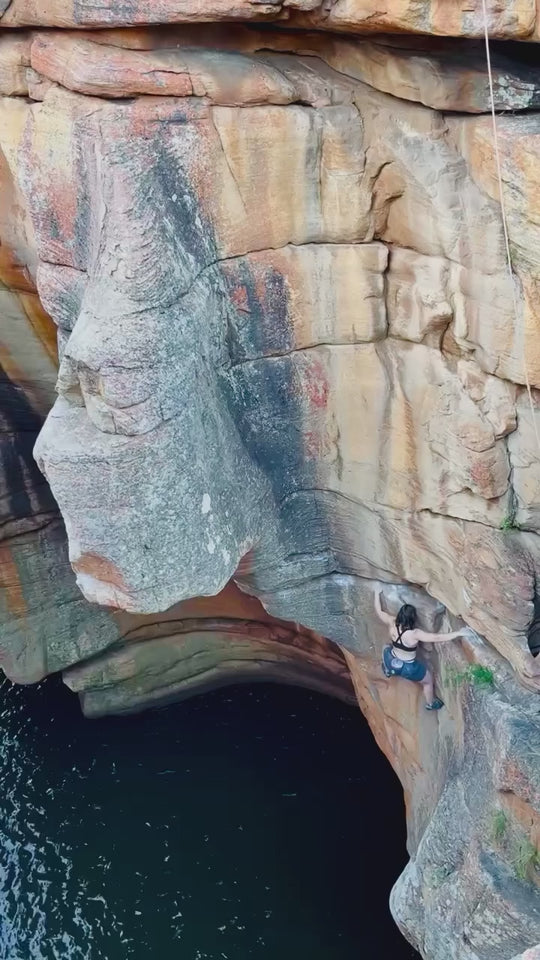 Deep water soloing