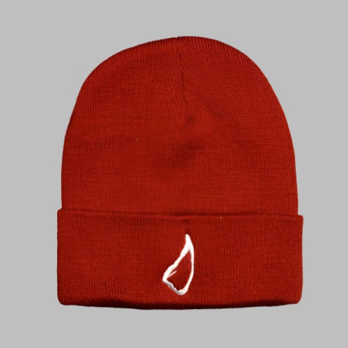 brick red soft beanie