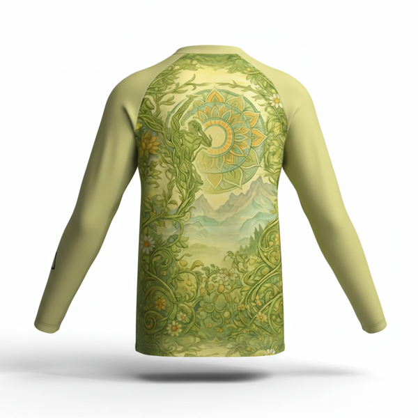 Zen Rhino Rashguard - Back with Studio Background